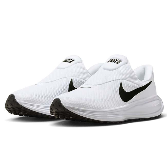 在庫処分特価 ナイキ(NIKE) 2026 SP メンズ レボリューション8 イージーオン ランニングシューズ HQ2414-100 WH×BK×ウルフグレー(26y2m) | NIKE | 04