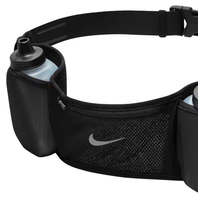 NIKE ランニング用ハイドレーションベルト ボトル4本付き貴重品 NIKE（ナイキ） ダブルボトルベルト 2×12oz(350nl)ボトル ランニング用