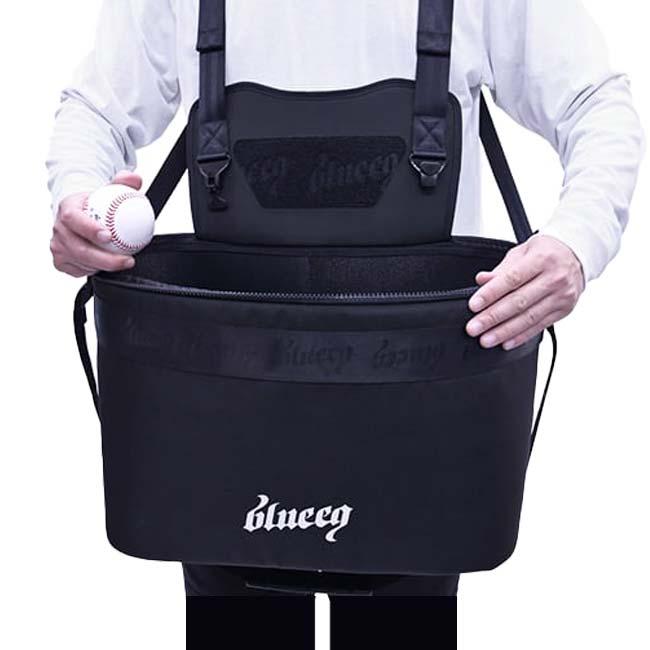 野球ボール60球収納 blueeq(ブルイク) 5R BB BAG ベースボール・ソフトボールノック用バッグ 5Ｒコンセンプト リサイクル素材採用 BQB00046 BK(25y3m) | 