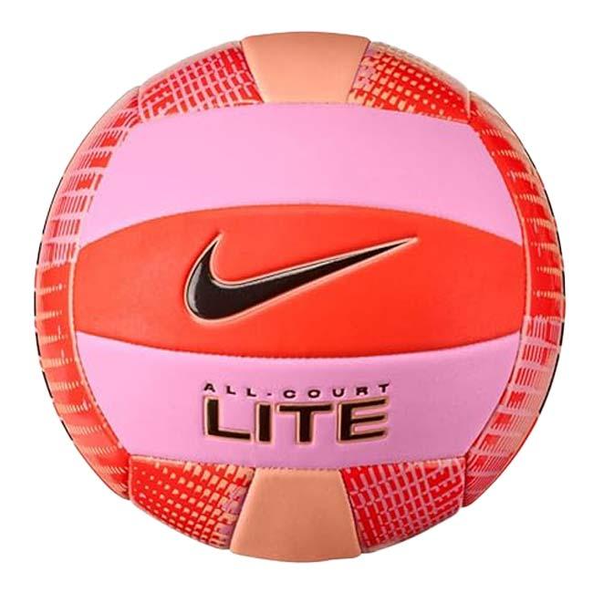 ナイキ(NIKE) ALL COURT LITE オールコート ライト バレーボール 5号球 屋内屋外兼用 VB0012-619 Pレッド×アプリコットA(26y1m) | NIKE
