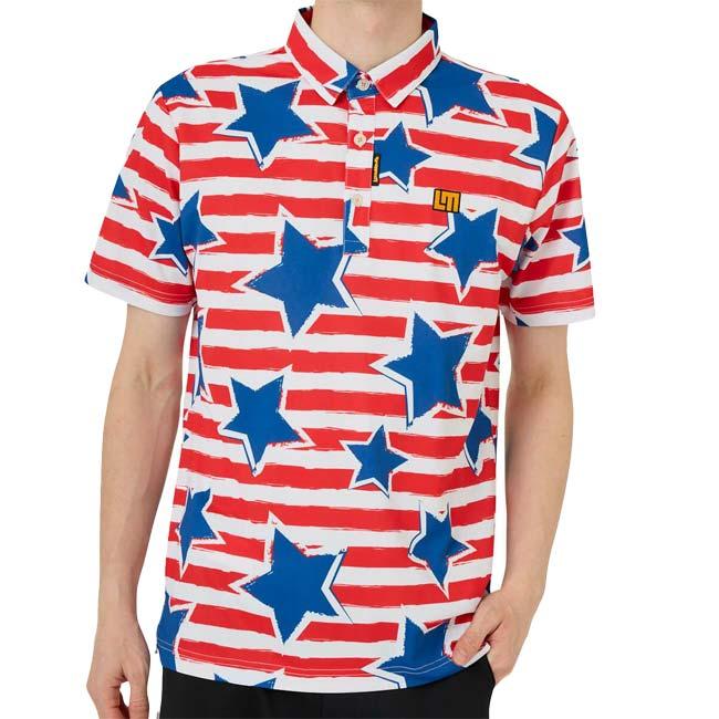 Loudmouth ゴルフ ベア柄 ポロシャツ 半袖 Sサイズ 在庫処分特価 日本サイズ LOUDMOUTH(ラウドマウス) 2023 SS メンズ