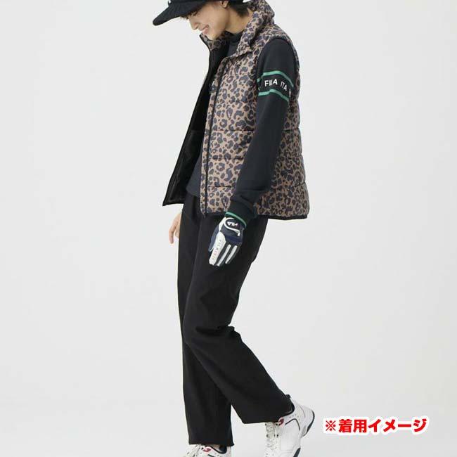 日本サイズ FILA(フィラ) 2025 FW レディース レオパード柄ライトダウンベスト 中綿入り 795-241(25y10mゴルフ) | FILA | 15