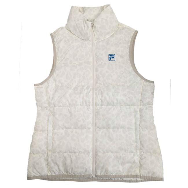 日本サイズ FILA(フィラ) 2025 FW レディース レオパード柄ライトダウンベスト 中綿入り 795-241(25y10mゴルフ) | FILA | 06