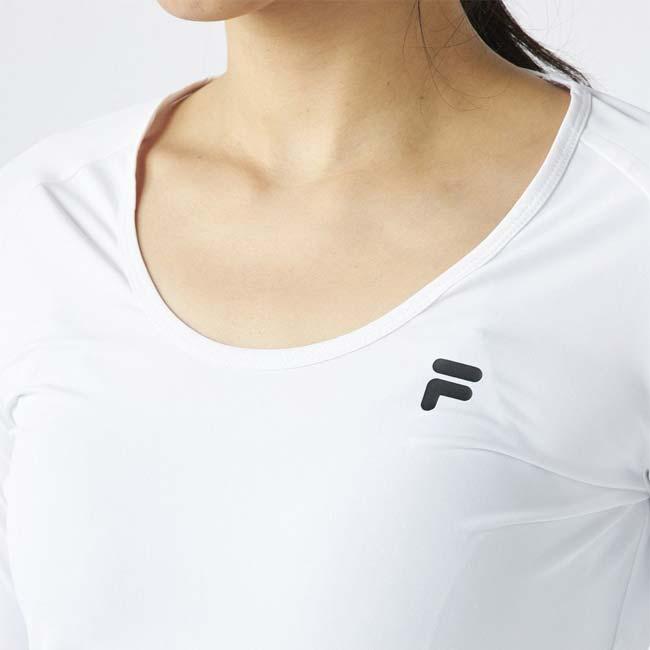 日本サイズ FILA(フィラ) レディース クルーネック 長袖インナーシャツ 接触冷感 吸汗速乾 UVカット 755-990L(25y7mゴルフ) |  | 05