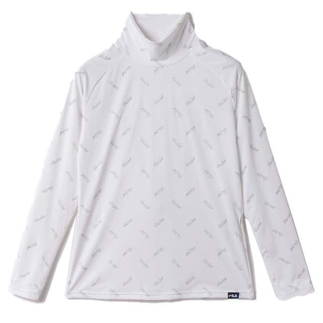 売切りセール！日本サイズ FILA(フィラ) 2024 SS レディース ハイネック 長袖インナーシャツ ロゴモチーフ柄 接触冷感 UV 吸汗速乾 754-980(24y4m) | FILA | 02