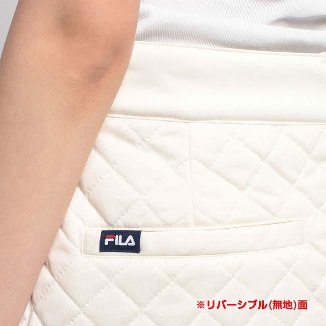 売切りセール！在庫処分特価 日本サイズ FILA(フィラ) 2023 FW レディース ウィンドバリア タイポプリント 中綿リバーススカート 793-303 | FILA | 08
