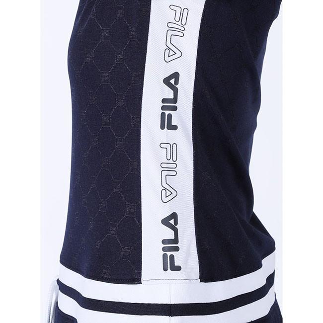 在庫処分特価 日本サイズ フィラ Fila レディース ロゴジャガード 半袖ポロワンピース 750 402 y4mゴルフ アミュゼスポーツ 通販 Yahoo ショッピング