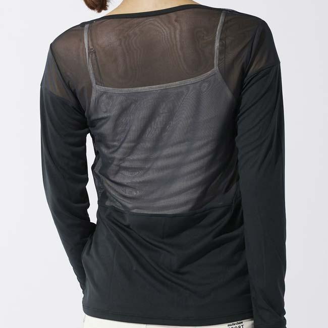 日本サイズ marie claire(マリ・クレール) 2024 SS レディース メッシュ切り替え 長袖インナーシャツ 吸汗速乾 UVカット 接触冷感 714-982(24y4m) |  | 09