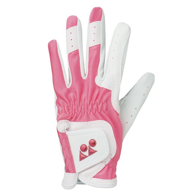 ピンクホワイト ストライプ レザーグローブ ピンクホワイト ストライプ レザーグローブ