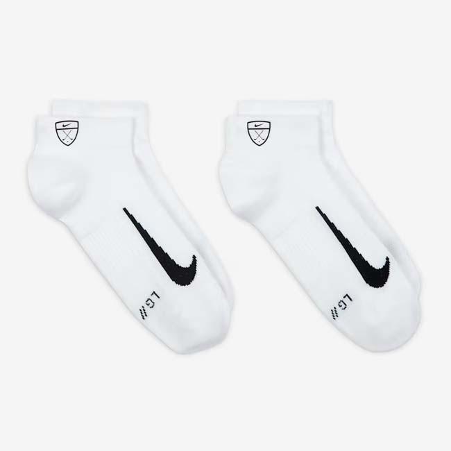 2足組 ナイキ(NIKE) ユニセックス マルチプライヤー ロー Dri-FIT ゴルフ クォーター ソックス CV2617-100 ホワイト×ブラック(26y1m) | NIKE | 02