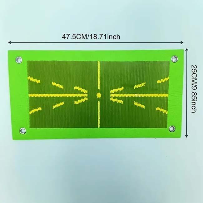 ゴルフスイングの上達に   ゴルフスイング練習パッド スイング軌道パッド ターフチェック ターフマット 25×47.5cm TE899998(24y5m) |  | 02
