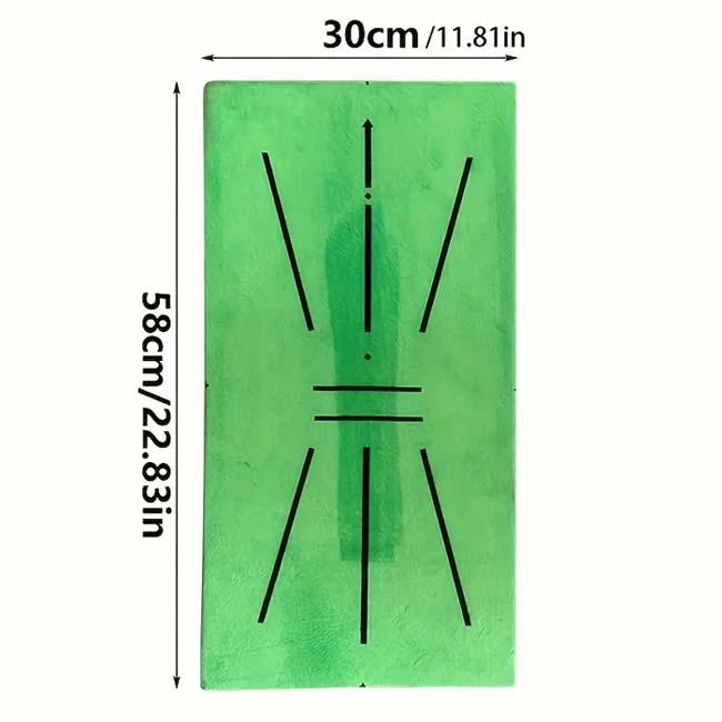 屋内屋外でのゴルフ練習に ダフりチェック ゴルフスイングマット ゴルフスイング練習 ターフチェック ターフマット 29.5×58cm TE899999-グリーン(24y5m) |  | 05