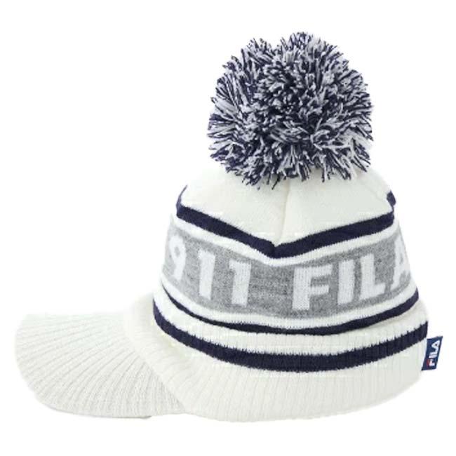 在庫処分特価 FILA(フィラ) 2023 FW レディース ツバ付き ニットキャップ ビーニー ニット帽 793-908(23y9m) | FILA | 04