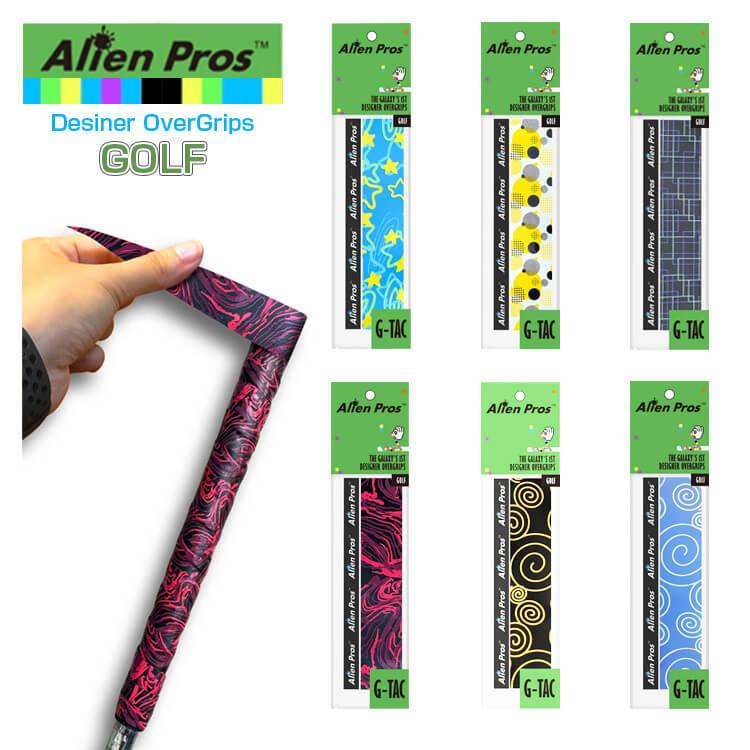 ゴルフ用ウェット1本入 Alien Pros エイリアン プロス デザイナー 大幅値下げランキング ゴルフ オーバー ウェット 20y9m 超人気 タイプ GT-GO-1 グリップテープ
