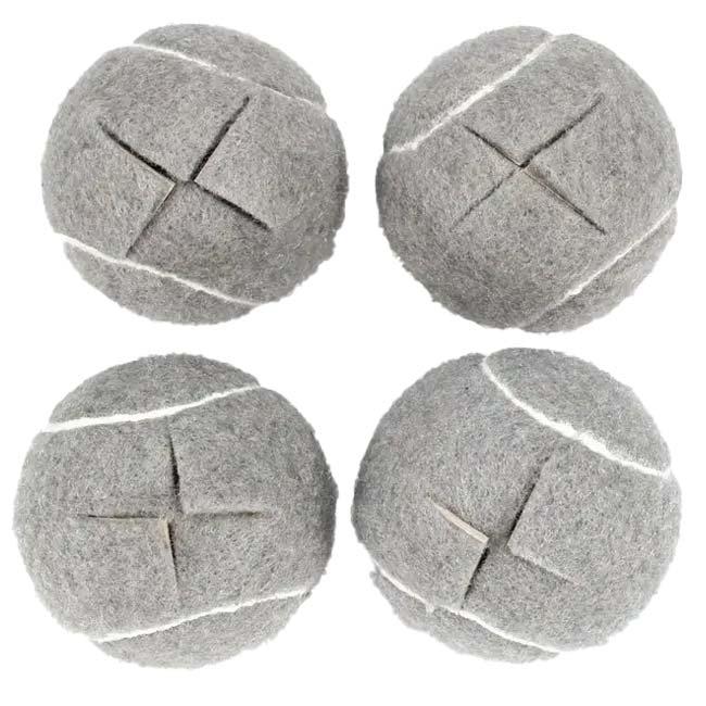 イスなどの家具による床や畳へのキズ防止、静音に  テニスボール型 チェア脚プロテクター 脚カバー 同色4個セット TE909972(24y10m) |  | 03