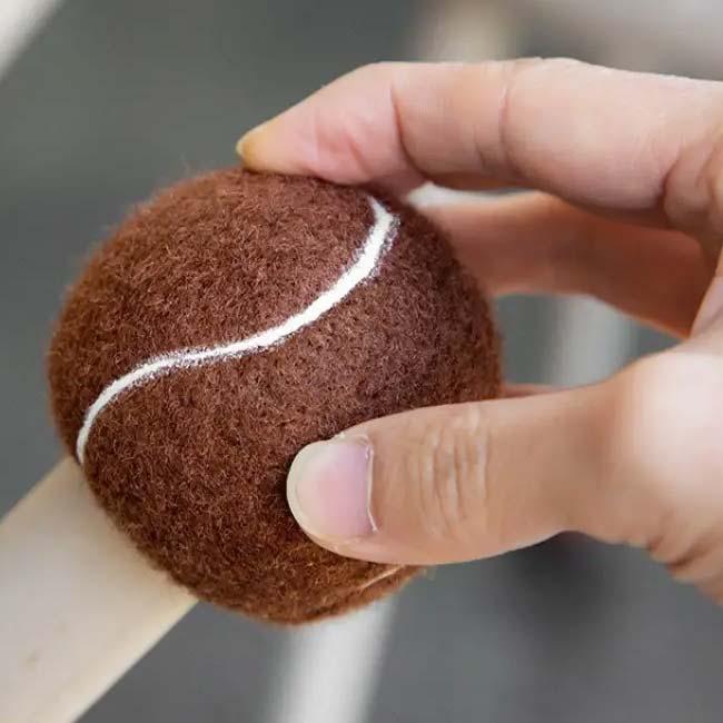 イスなどの家具による床や畳へのキズ防止、静音に  テニスボール型 チェア脚プロテクター 脚カバー 同色4個セット TE909972(24y10m) |  | 08