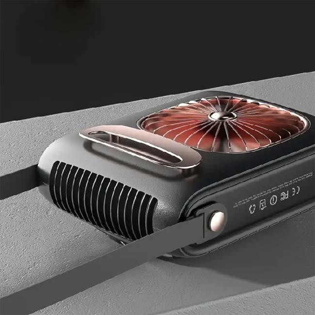 暑い夏のアウトドアや外出の必需品  ポータブルファン 吊り下げ式ウエストファン ネックファン USB充電式 HF-038(24y7m) |  | 06