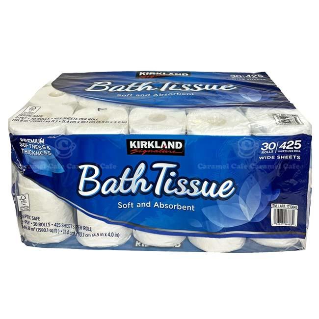 カークランドシグネチャー(KIRKLAND SIGNATURE) BathTissue バスティッシュ 30ロール トイレットペーパー 2枚重ね QQ 1713045-ホワイト コストコ(23y10m) |  | 01