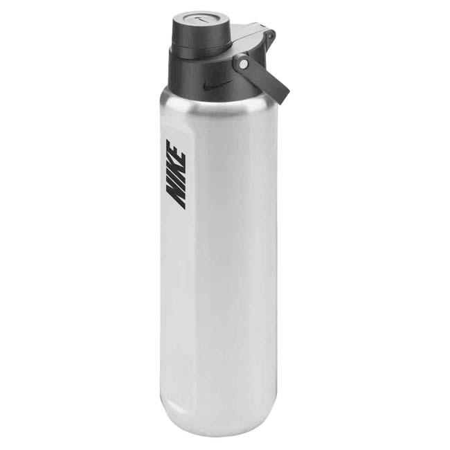 保冷専用直飲みタイプ ナイキ(NIKE) ステンレススチール リチャージチャグボトル 携帯用魔法瓶 24oz (700ml) 水筒 HY2020-953 BSスチール×BK(25y8m) | NIKE | 01