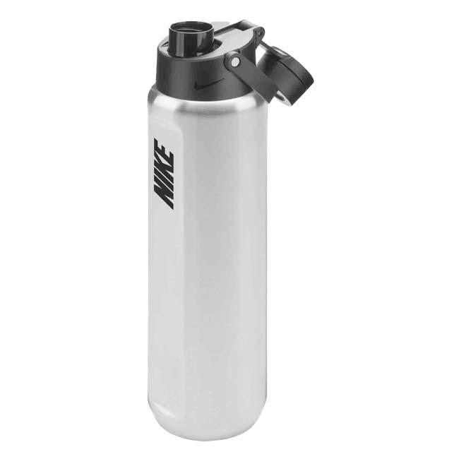 保冷専用直飲みタイプ ナイキ(NIKE) ステンレススチール リチャージチャグボトル 携帯用魔法瓶 24oz (700ml) 水筒 HY2020-953 BSスチール×BK(25y8m) | NIKE | 02