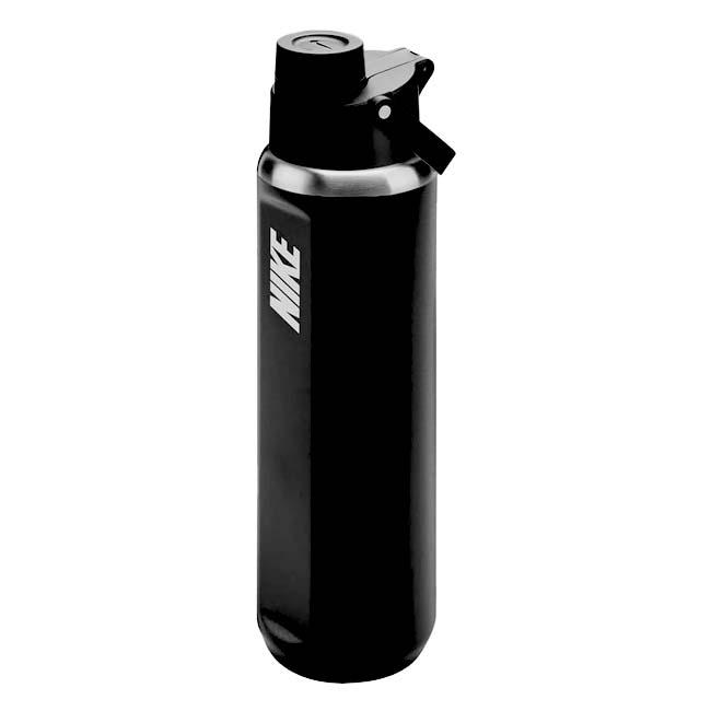 保冷専用直飲みタイプ ナイキ(NIKE) ステンレススチール リチャージチャグボトル 携帯用魔法瓶 24oz (700ml) 水筒 HY2020-091 ブラック×BK×WH(25y8m) | NIKE | 01