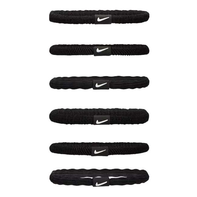 ナイキ(NIKE) フレックス ヘアタイ ヘアゴム 同色6本組 N1009194／BN2085-091 ブラック×ホワイト(24y3m) | NIKE