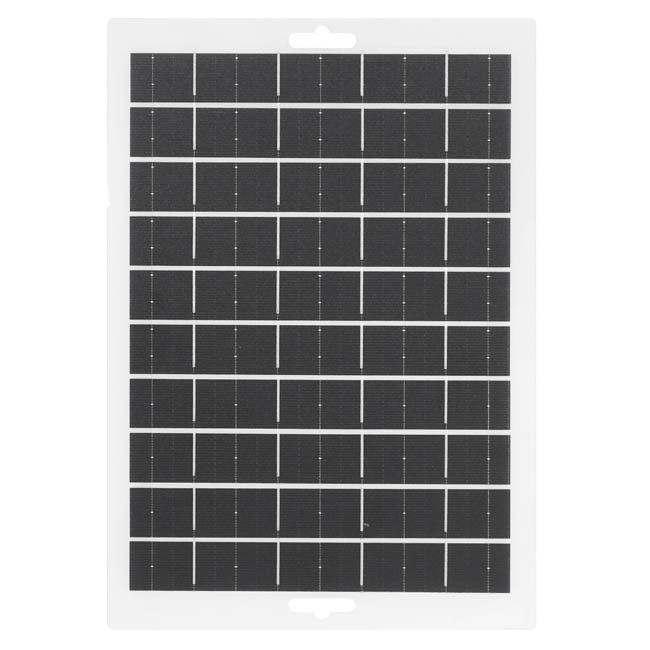 太陽光だけで充電！ ハック(HAC) 超薄型ソーラーパネル2.5mm 最大8W