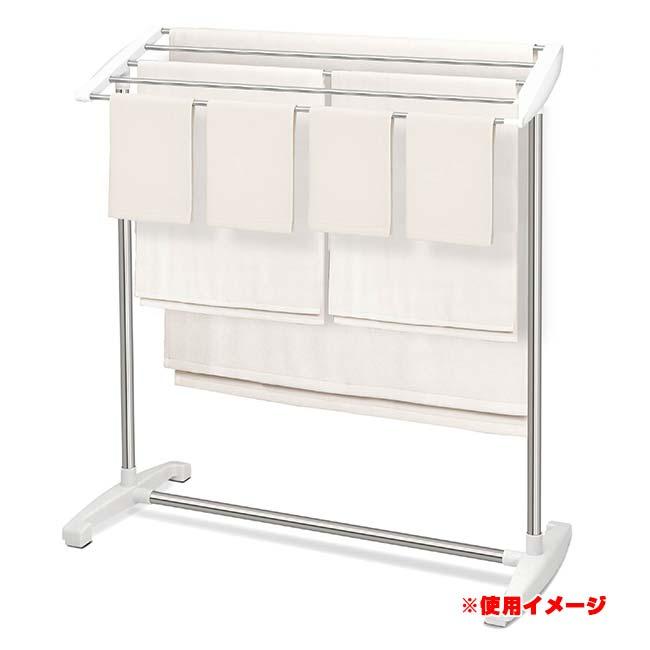 バスタオルがたっぷり干せる ハック(HAC) ラックミ 5連ワイドバス