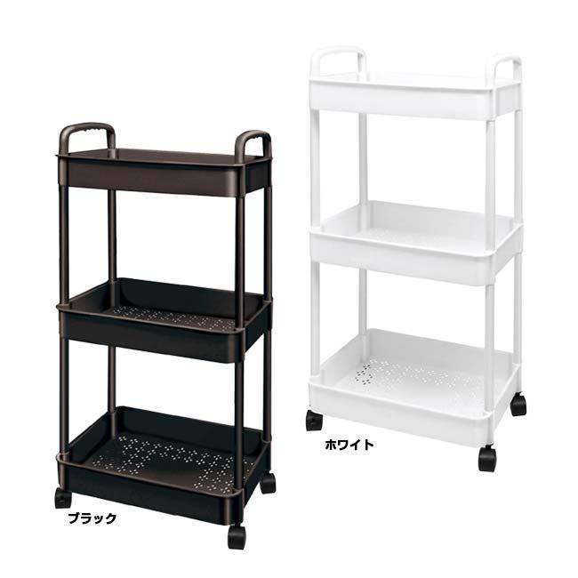 透かし柄入り ハック(HAC) ラックミシリーズ 3段収納キャスターラック キャスター付き 簡単組立 工具不要 HAC4722(N)／HAC4723(N)(25y12m) |  | 01