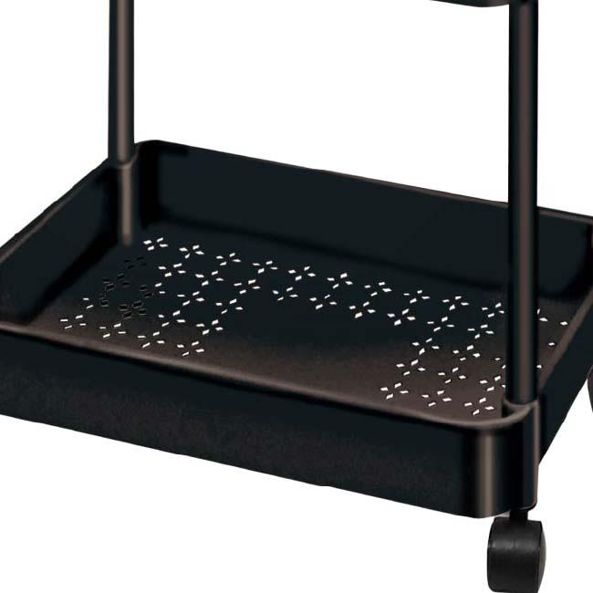 透かし柄入り ハック(HAC) ラックミシリーズ 3段収納キャスターラック キャスター付き 簡単組立 工具不要 HAC4722(N)／HAC4723(N)(25y12m) |  | 05