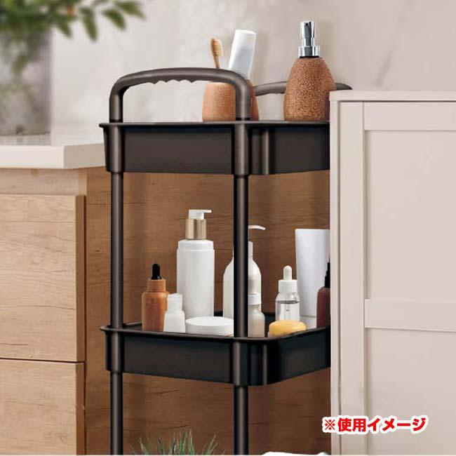 透かし柄入り ハック(HAC) ラックミシリーズ 3段収納キャスターラック キャスター付き 簡単組立 工具不要 HAC4722(N)／HAC4723(N)(25y12m) |  | 06