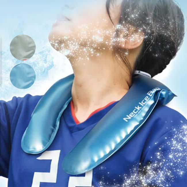 氷と水を入れて瞬間クールダウン  ハック(HAC) 超冷却 ネックアイスバッグ 氷のう 熱中症対策 携帯性抜群 HAC4156(24y6m) | 