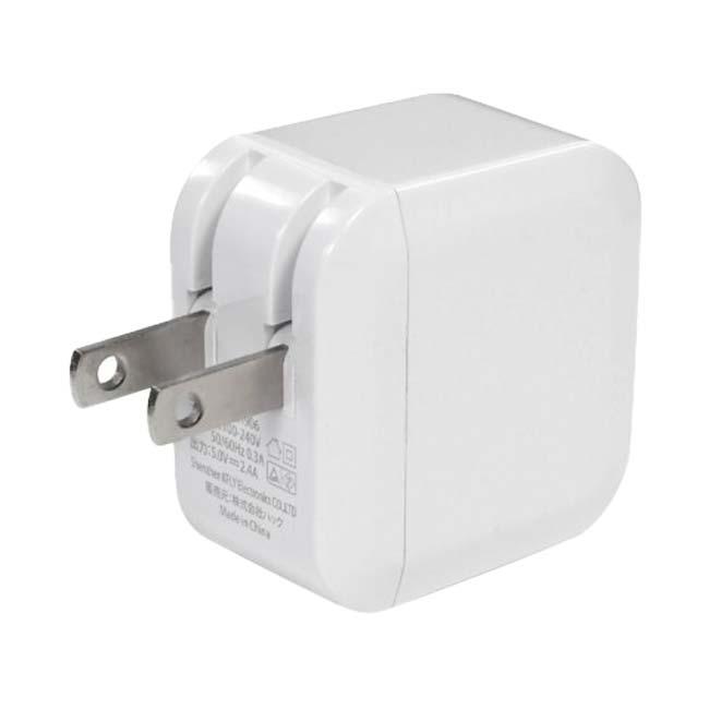 2ポート同時充電可能 ハック(HAC) 急速充電USB2ポート AC充電器 Smart IC搭載 ※ケーブルは付属しません※ HAC3583A-ホワイト(24y3m) |  | 02