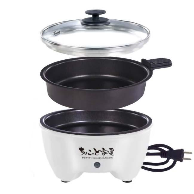 焼肉や鍋をちょこっと楽しみたい時に HAC(ハック) ちょこっと家電 おひとり様 グリル鍋 煮る＆焼くの2WAY仕様 HAC2966A-ホワイト(23y6m) |  | 01