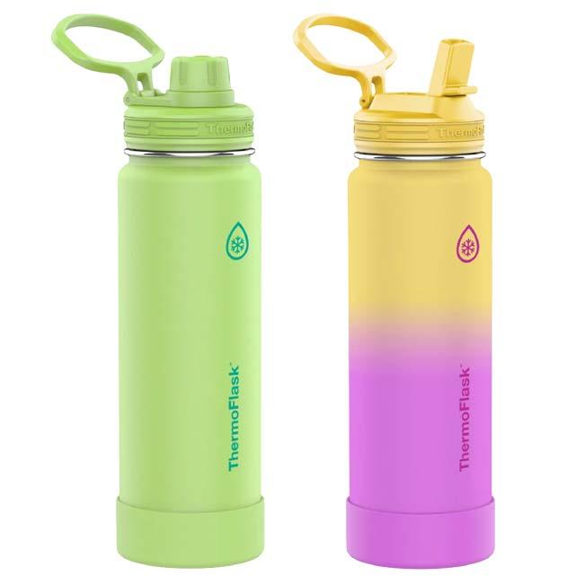 サーモフラスク(ThermoFlask) 真空断熱ステンレスボトル 携帯用まぼうびん ウォーターボトル 710ml(24oz) 2本セット QQ コストコ 1730866(26y7m) |  | 06