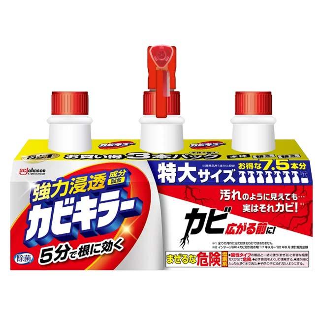 お買い得3本パック SCジョンソン(Sc Johnson) カビキラー 本体1000g＋替え1000g×2セット 強力浸透成分配合 除菌 QQ コストコ 592313(25y11m) |  | 01