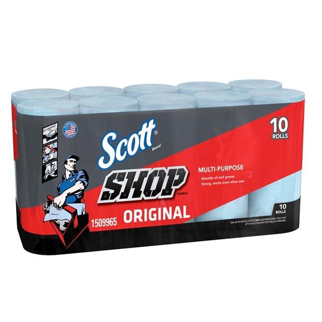 カーケア、キッチンの清掃に Scott(スコット) ショップタオル ブルー 55枚×10ロール ペーパータオル 1509965 コストコ(21y5m) | 