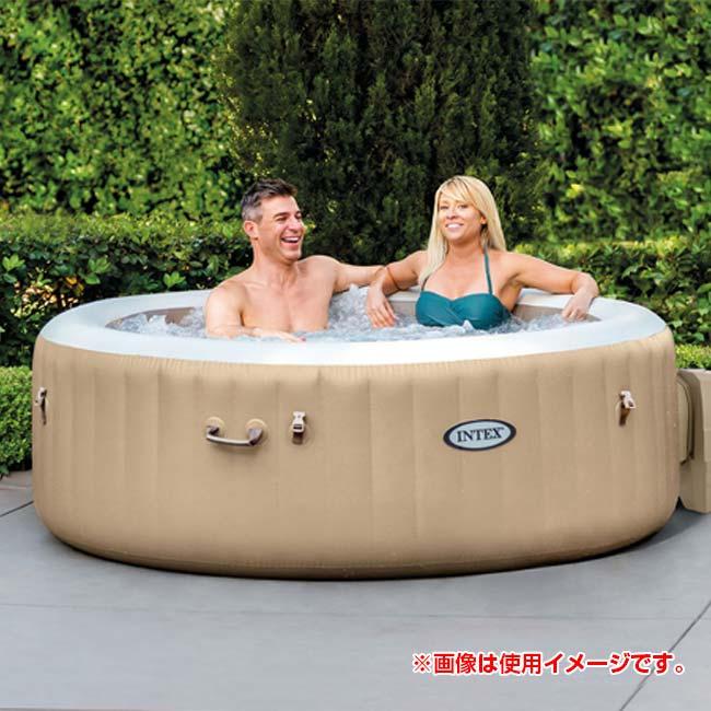 在庫処分特価 INTEX(インテックス) ピュアスパ バブルマッサージ 空気注入式 コンパクト収納 大人最大4名使用可能 28475J-サハラタン ジャグジー(23y11m) | 