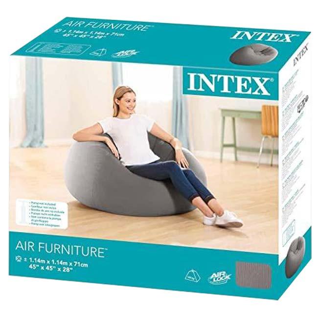 INTEX(インテックス) ビーンレスバッグチェア ラウンジチェア 空気注入