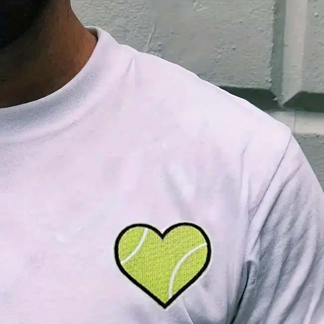 Tシャツやキャップをテニス仕様にしよう！  ハード型 テニスボール アップリケ 1枚 刺繍パッチ 熱接着タイプ アイロンワッペン TE929983(25y3m) |  | 04