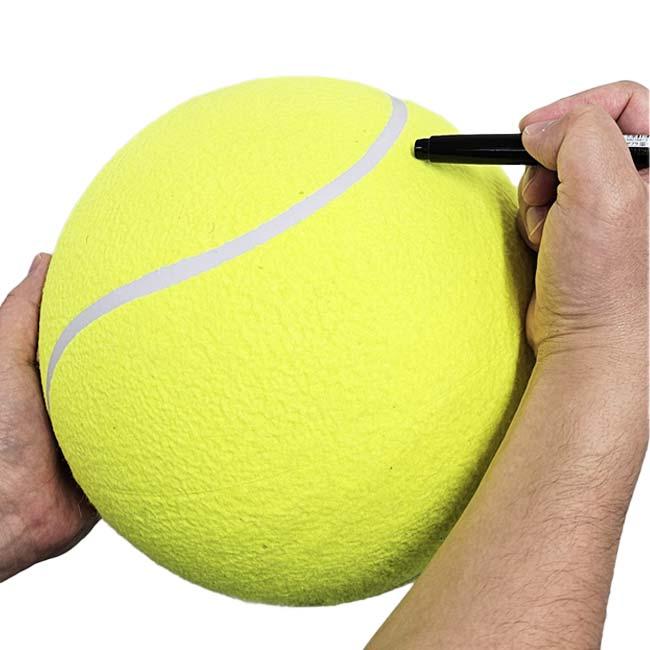 サインボールにも ペット用ビッグテニスボール ドッグトレーニング用