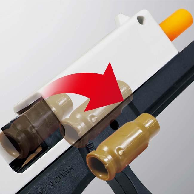 リアルな感触を楽しめる！ ハック(HAC) ブローバック エアーガン 電池不要 最長飛距離8M HAC5075 ブラック(25y12m) |  | 03