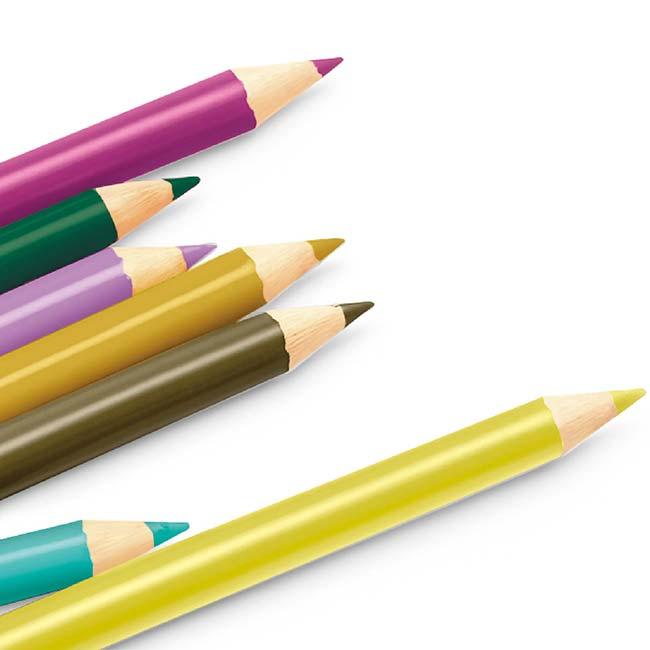 ぬりえやお絵描きに最適 ハック(HAC) 色えんぴつ 48本セット 充実