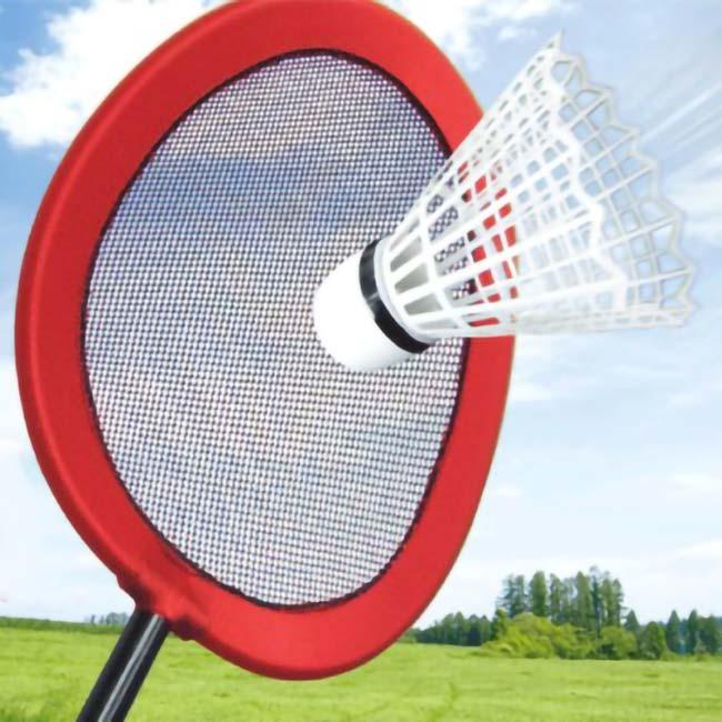 特大シャトルで遊ぼう   HAC(ハック) どでか バトミントン BIGサイズバトミントン HAC3484(N)-ブルー×レッド(23y6m) |  | 03