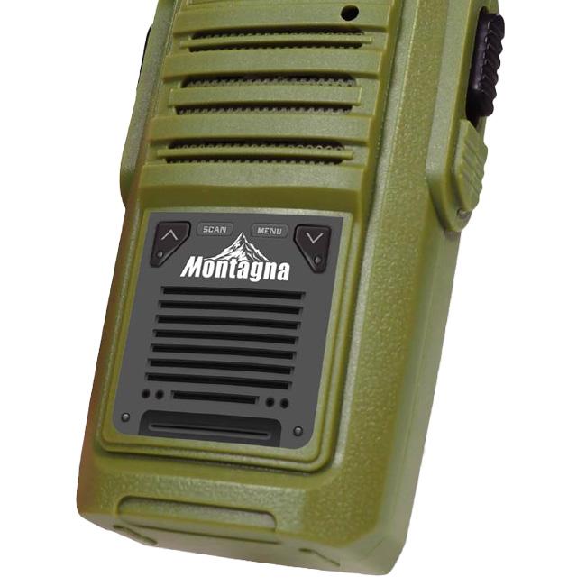 在庫処分特価 混線しにくく話しやすい Montagna(モンターナ) トランシーバー モンターナ 2.4GHz 乾電池式 2台セット HAC3217 技適マーク付き(22y11m) |  | 05