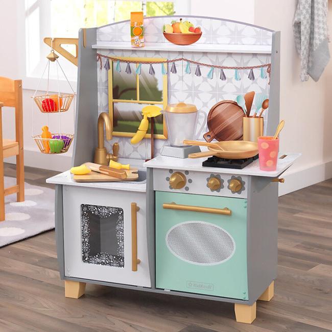 本格キッチンでリアルおままごと  キッドクラフト(KidKraft) フレッシュスムージー プレイキッチン ※お客様組立商品※ 20071 コストコ(22y2m)コストコの画像