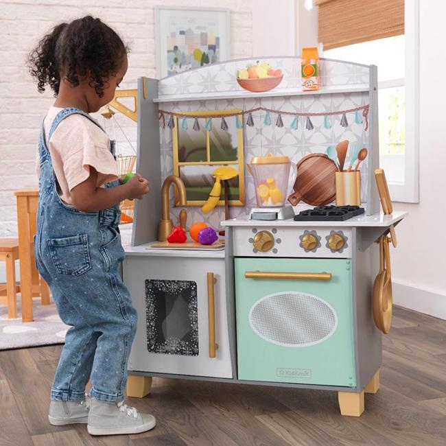 本格キッチンでリアルおままごと  キッドクラフト(KidKraft) フレッシュスムージー プレイキッチン ※お客様組立商品※ 20071 コストコ(22y2m)コストコの画像