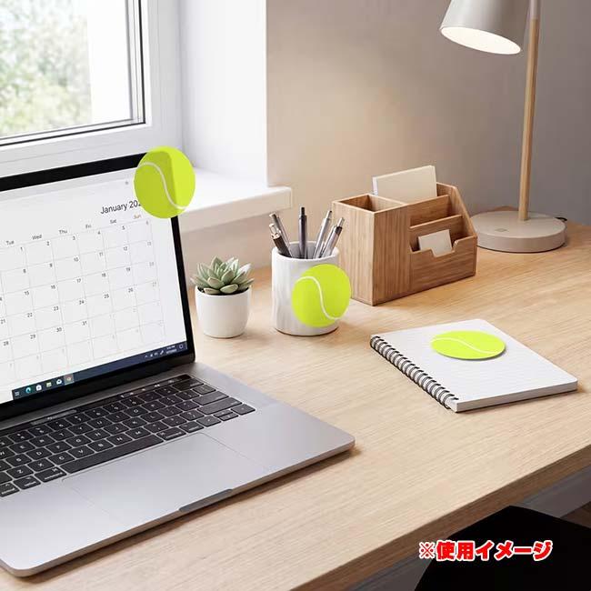 テニスボール型付箋 50枚 スティッキーノート ラベル 文房具 オフィス 学校 TE939956 グリーン(26y9m) |  | 03