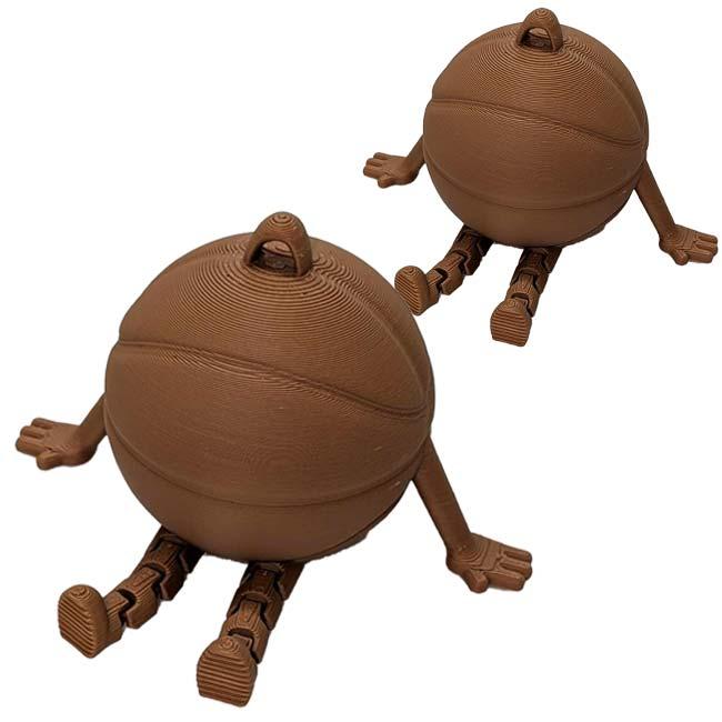 ボールマスコット バスケットボール デスクトップオーナメント 2個組 おすわり キーホルダー TE939967 ブラウン(26y2m) |  | 01