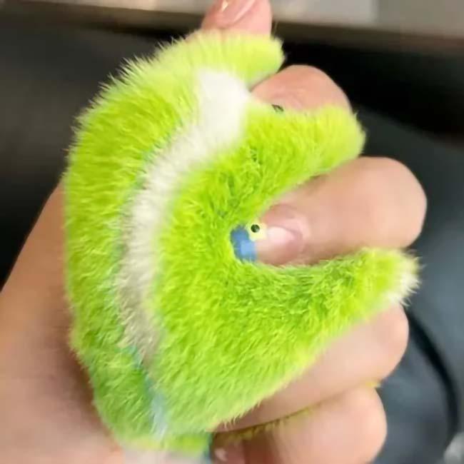 【毛足が長くて心地よい】 ふわふわ テニスボール キーホルダー キーリング TE939986(24y7m) |  | 03